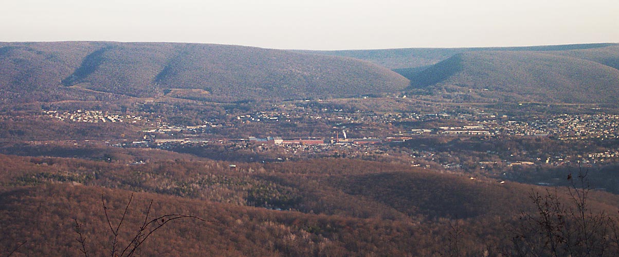 View from Wopsononock Lookout